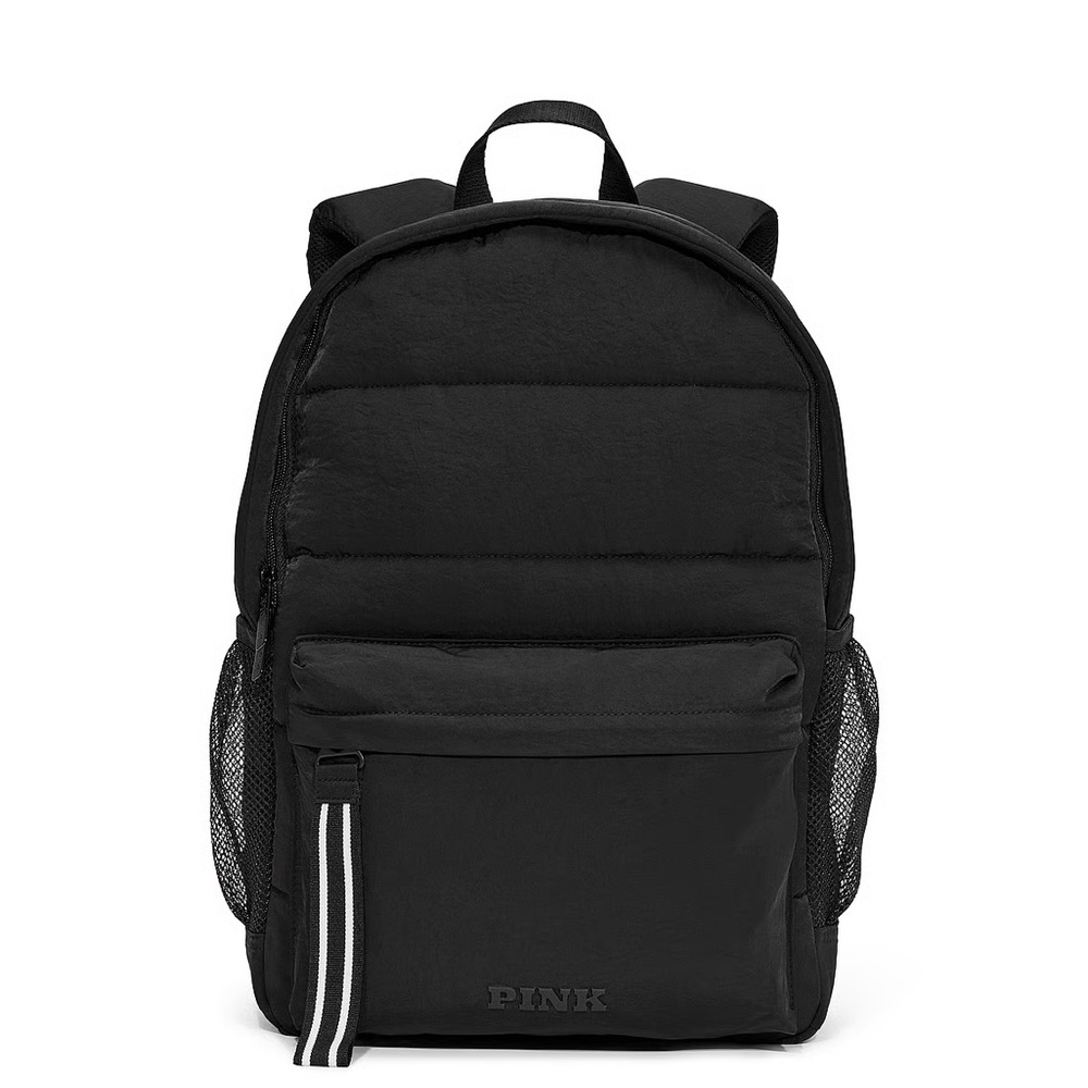 PINK Quilted Puffer backpack
